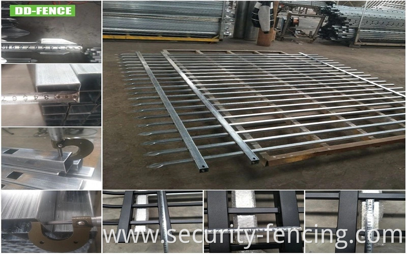 Powder Coated Steel Tubular Spear Top Security Panel Fence  for Yard Garden House Factory School Playground Boundary